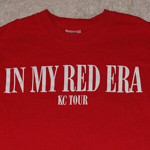 Women's Size Small In My Red Era KC Tour Short Sleeve T-Shirt